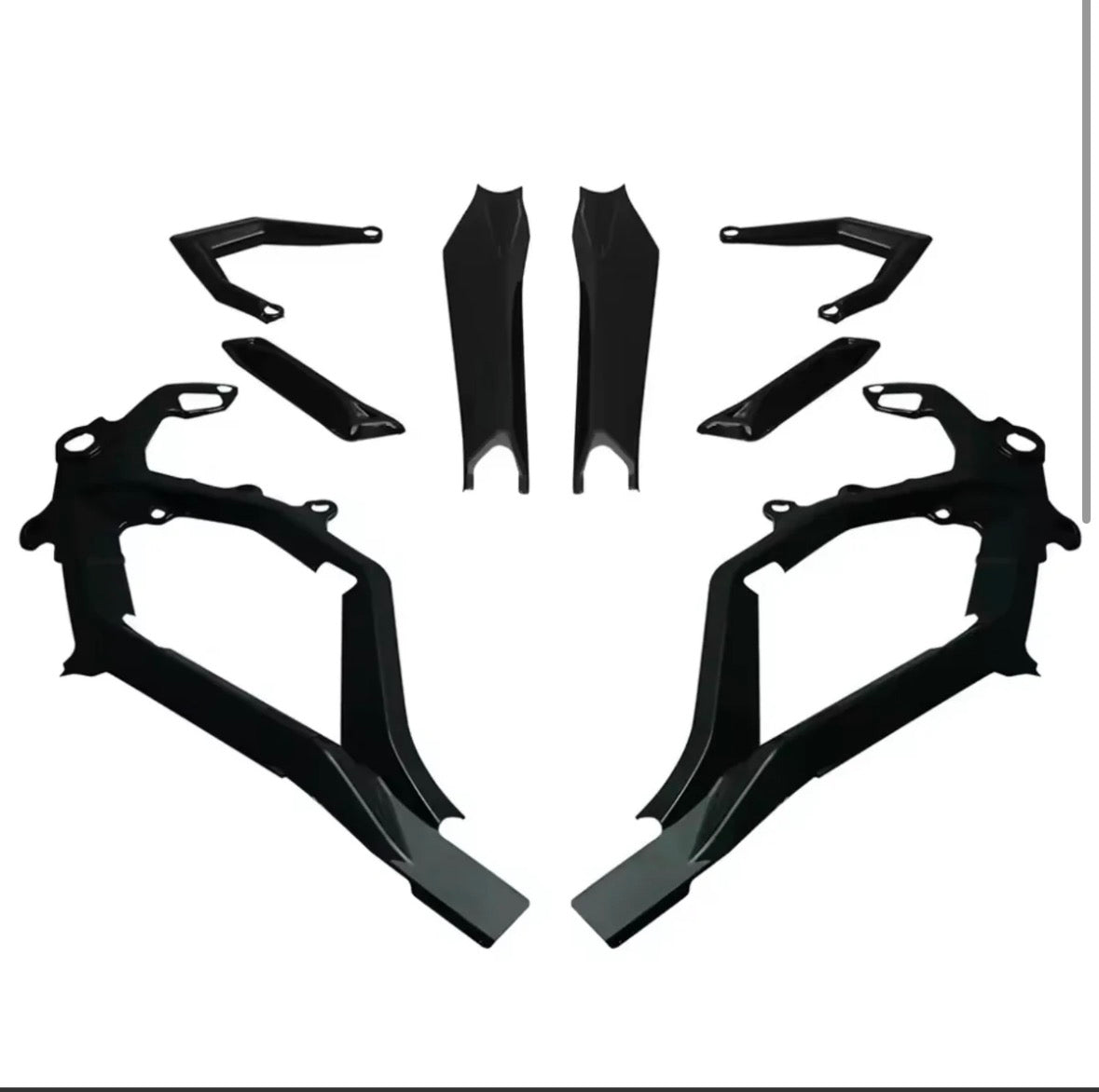 Gloss black ultra bee frame guards